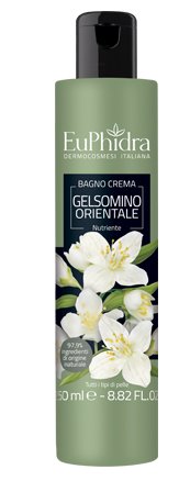 EUPHIDRA BAGNOCREMA NUTRIENTE GELSOMINO IN FLACONE CON ETICHETTA - Antica Farmacia Ferrari