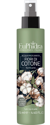 EUPHIDRA ACQUA PROFUMATA COTONE IN FLACONE CON ETICHETTA POMPA SPRAY - Antica Farmacia Ferrari