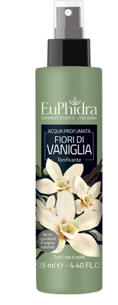 EUPHIDRA ACQUA PROFUMATA VANIGLIA IN FLACONE CON ETICHETTA POMPA SPRAY - Antica Farmacia Ferrari