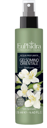 EUPHIDRA ACQUA PROFUMATA GELSOMINO IN FLACONE CON ETICHETTA POMPA SPRAY - Antica Farmacia Ferrari