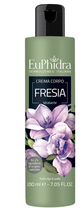 EUPHIDRA CREMA CORPO IDRATANTE FRESIA IN FLACONE CON ETICHETTA - Antica Farmacia Ferrari