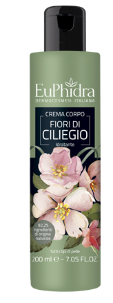 EUPHIDRA CREMA CORPO IDRATANTE CILIEGIO IN FLACONE CON ETICHETTA - Antica Farmacia Ferrari