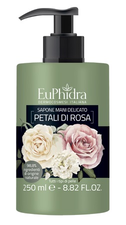 EUPHIDRA SAPONE LIQUIDO MANI ROSA IN FLACONE CON ETICHETTA DISPENSER - Antica Farmacia Ferrari