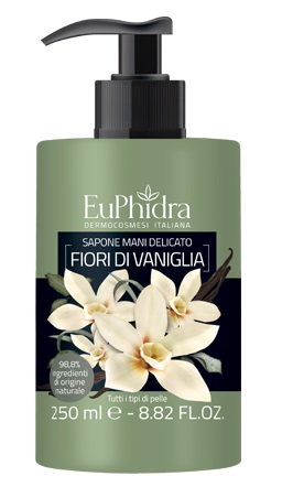 EUPHIDRA SAPONE LIQUIDO MANI VANIGLIA IN FLACONE CON ETICHETTA DISPENSER - Antica Farmacia Ferrari
