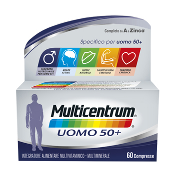 MULTICENTRUM UOMO 50+ 60 COMPRESSE - Antica Farmacia Ferrari