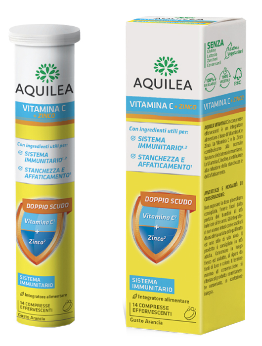 AQUILEA VITAMINA C 14 COMPRESSE EFFERVESCENTI - Antica Farmacia Ferrari