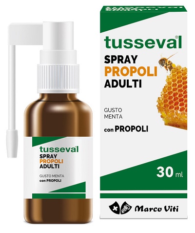 TUSSEVAL GOLA PROPOLI SPRAY PER ADULTI 30 ML - Antica Farmacia Ferrari