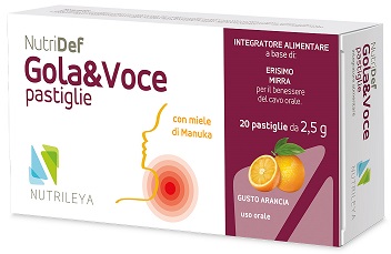 NUTRIDEF GOLA & VOCE ARANCIA 20 PASTIGLIE - Antica Farmacia Ferrari