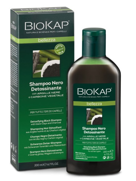 BIOKAP SHAMPOO NERO DETOSSINANTE 200 ML - Antica Farmacia Ferrari