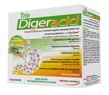 TRIO DIGERACID 12 BUSTINE - Antica Farmacia Ferrari