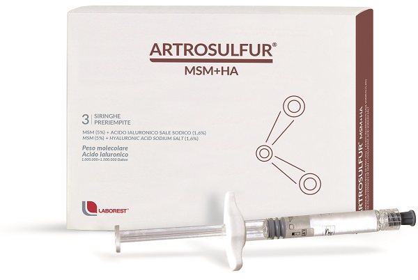 ARTROSULFUR MSM+HA 3 SIRINGHE PRERIEMPITE - Antica Farmacia Ferrari