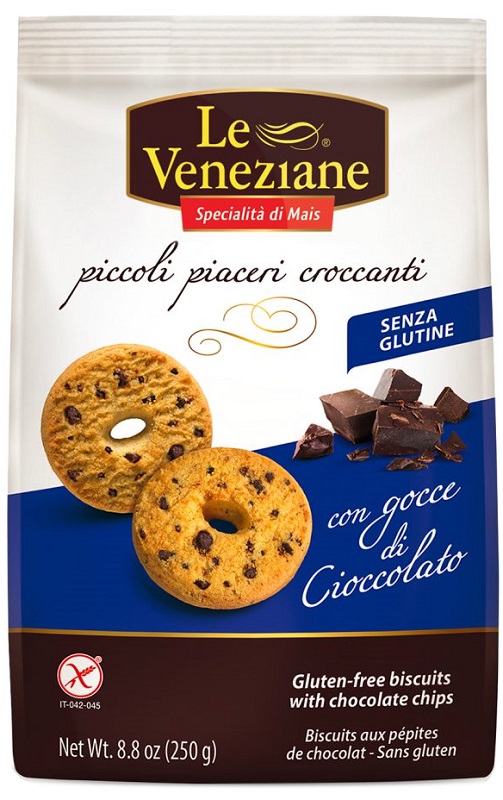 LE VENEZIANE BISCOTTI GOCCE DI CIOCCOLATO 250 G - Antica Farmacia Ferrari