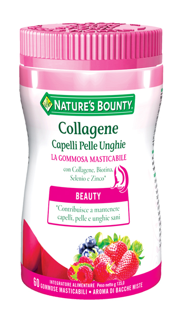 COLLAGENE CAPELLI PELLE UNGHIE 60 GOMMOSE MASTICABILI - Antica Farmacia Ferrari