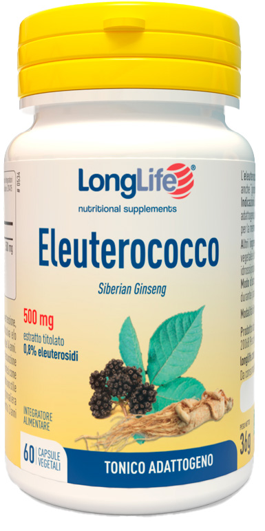 LONGLIFE ELEUTEROCOCCO 0,8% 60 CAPSULE 500MG - Antica Farmacia Ferrari