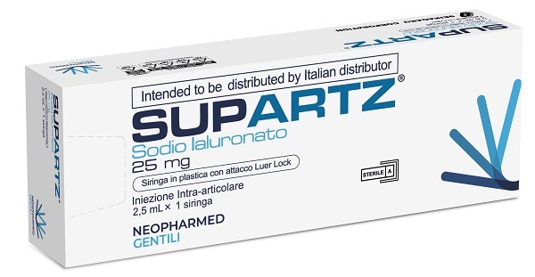 SIRINGA PRERIEMPITA INTRA-ARTICOLARE SUPARTZ ACIDO IALURONICO 25 MG 2,5 ML 1 PEZZO - Antica Farmacia Ferrari