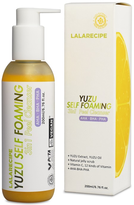 LALARECIPE YUZU SELF FOAM 3IN1 PEEL CLEANSER 200 ML - Oltrefarma