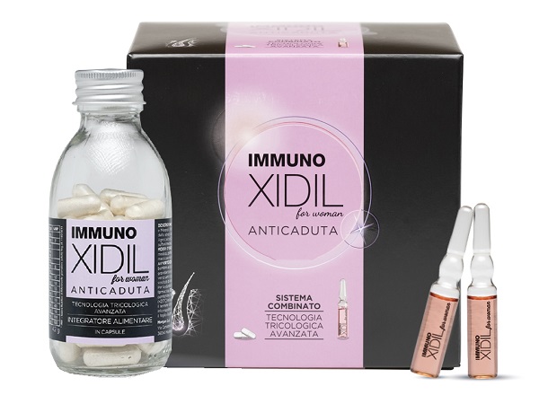 IMMUNO XIDIL DONNA KIT 60 CAPSULE + 15 FIALE - Oltrefarma