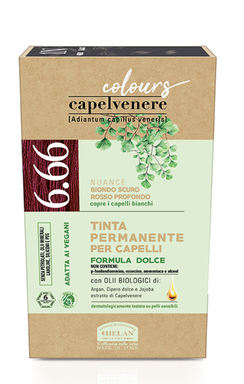 CAPELVENERE COLOURS TINTA CAPELLI 6,66N BIONDO SCURO ROSSO PROFONDO - Oltrefarma