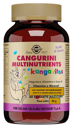 CANGURINI MULTINUTRIENTS FRUTTI BOSCO 60 TAVOLETTE MASTICABILI - Antica Farmacia Ferrari
