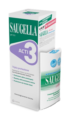 SAUGELLA ACTI3 250 ML + ASSORBENTI INTERNI OMAGGIO - Antica Farmacia Ferrari
