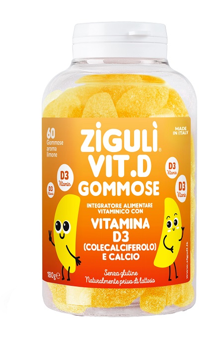 ZIGULI VIT D LIMONE 60 GOMMOSE - Oltrefarma