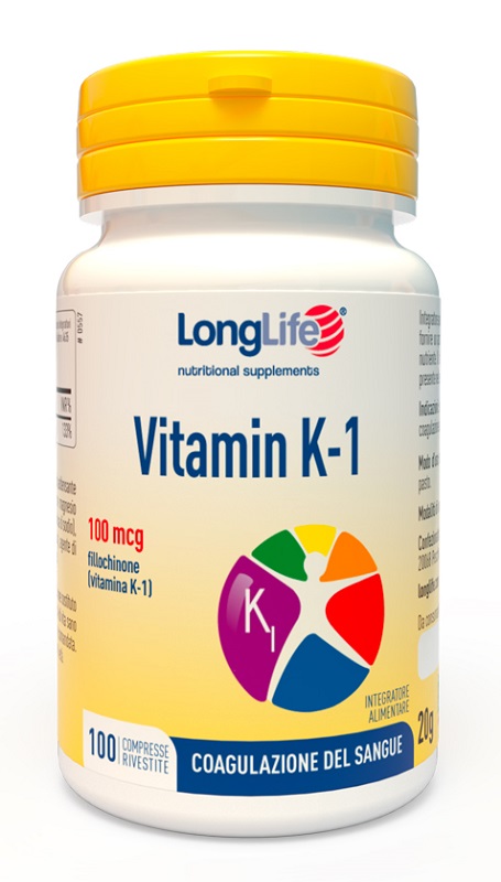 LONGLIFE VITAMIN K 100MCG 100 COMPRESSE - Antica Farmacia Ferrari