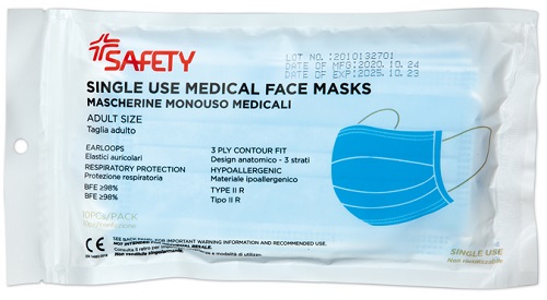 MASCHERINA CHIRURGICA 10 PEZZI - Antica Farmacia Ferrari