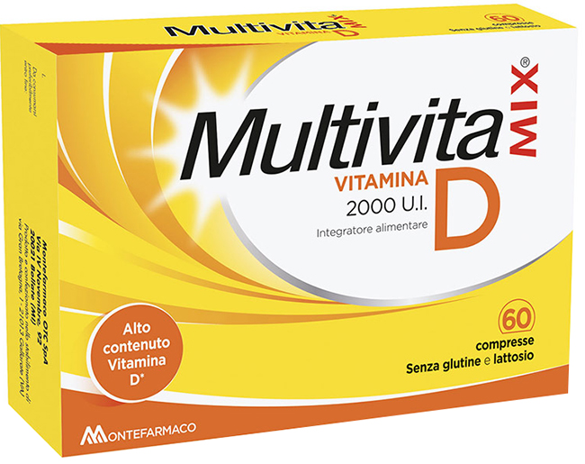 MULTIVITAMIX VITAMINA D 2000 UI 60 COMPRESSE - Antica Farmacia Ferrari