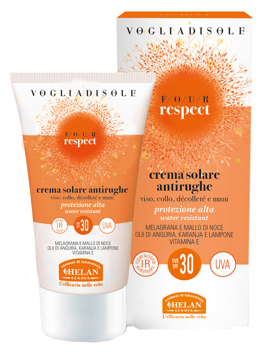 VOGLIA DI SOLE RESPECT CREMA SOLARE ANTIRUGHE SPF30 50 ML - Oltrefarma
