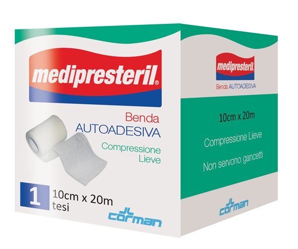 MEDIPRESTERIL BENDA AUTOADESIVA 10X2000 CM 1 PEZZO - Oltrefarma