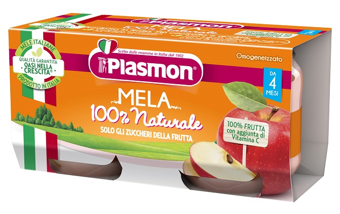 PLASMON OMOGENEIZZATO MELA 2 X 80 G - Oltrefarma