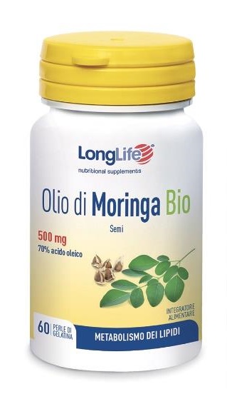 LONGLIFE OLIO DI MORINGA BIO 60 PERLE - Oltrefarma