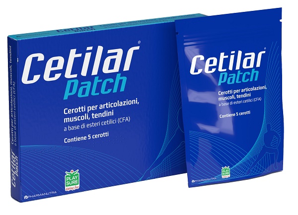 CEROTTO MONOUSO CETILAR PATCH PER ARTICOLAZIONI MUSCOLI E TENDINI 5 PEZZI - Antica Farmacia Ferrari