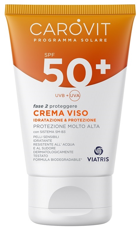 CAROVIT PROGRAMMA SOLARE CREMA VISO SPF50+ 50 ML - Oltrefarma