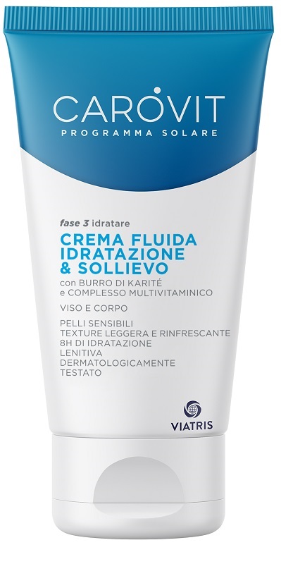 CAROVIT PROGRAMMA SOLARE CREMA FLUIDA IDRATAZIONE & SOLLIEVO 150 ML - Oltrefarma