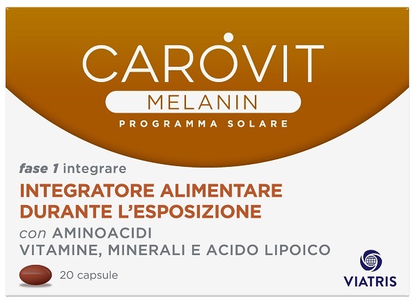 CAROVIT MELANIN PROGRAMMA SOLARE 20 CAPSULE - Antica Farmacia Ferrari