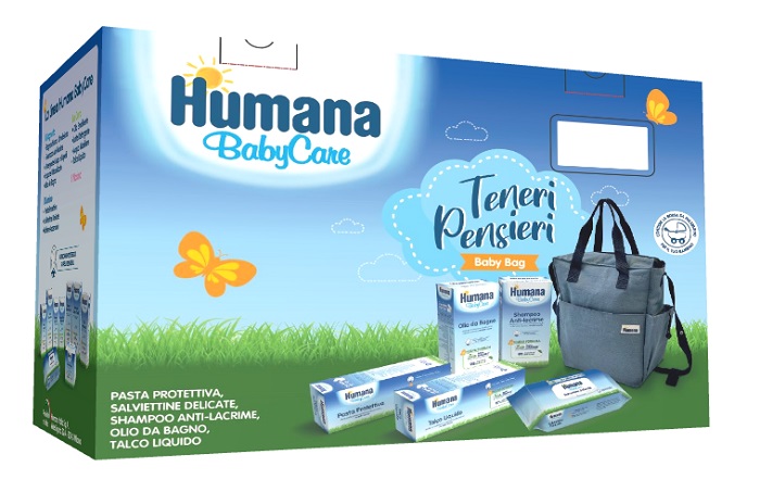 TENERI PENSIERI BABY BAG BABY CARE PASTA 100 ML + SALVIETTE 72 PEZZI + OLIO DA BAGNO 200 ML + SHAMPOO 200 ML + TALCO LIQUIDO 100 ML - Oltrefarma