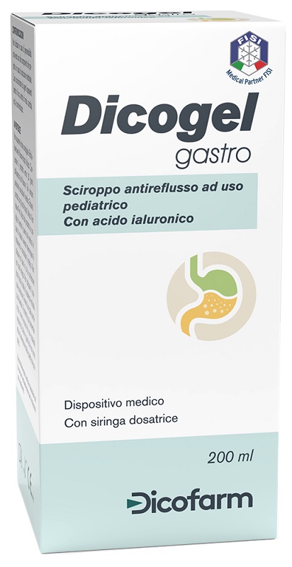 SCIROPPO ANTIREFLUSSO PEDIATRICO DICOGEL GASTRO 200 ML - Antica Farmacia Ferrari