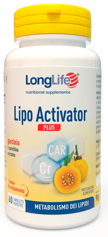 LONGLIFE LIPO ACTIVATOR PLUS 60 TAVOLETTE RIVESTITE DA 1,6 G - Antica Farmacia Ferrari