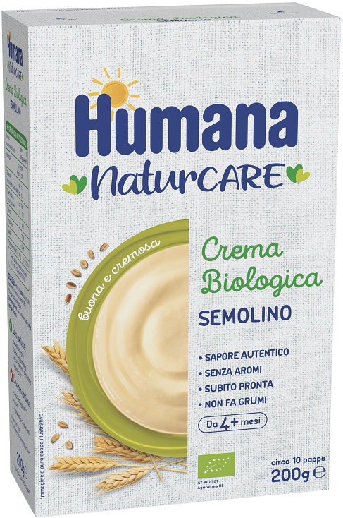 HUMANA CREMA BIOLOGICA SEMOLINO 200 G - Oltrefarma