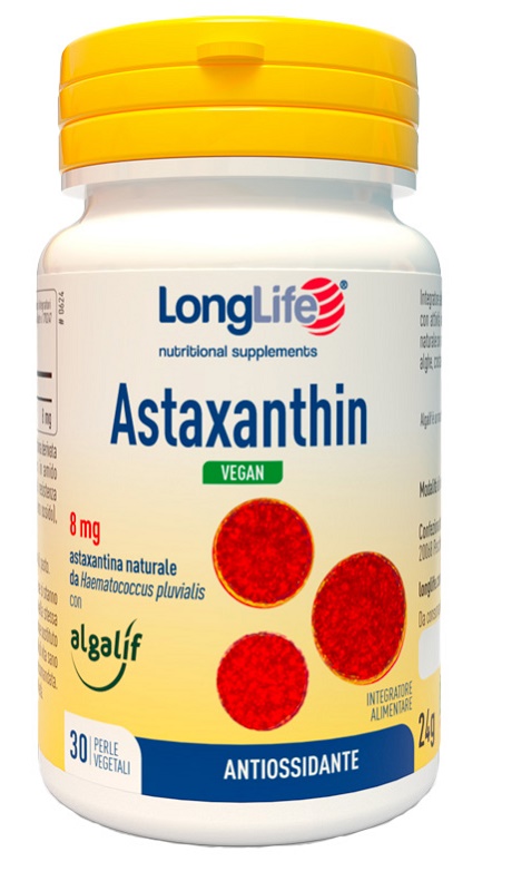 LONGLIFE ASTAXANTHIN VEGAN 30 PERLE - Oltrefarma