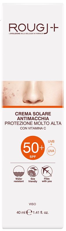 ROUGJ SOLARE SPF50+ VISO ANTIMACCHIA VITAMINA C 40 ML - Oltrefarma