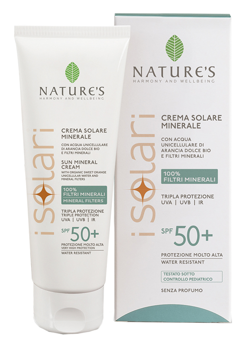 NATURE'S I SOLARI CREMA VISO CORPO MINERALE SPF50+ 100 ML - Antica Farmacia Ferrari
