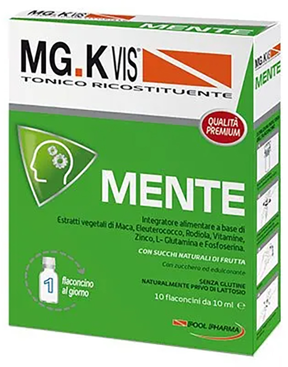 MGK VIS TONICO RICOSTITUENTE MENTE 10 FLACONCINI DA 10 ML - Antica Farmacia Ferrari