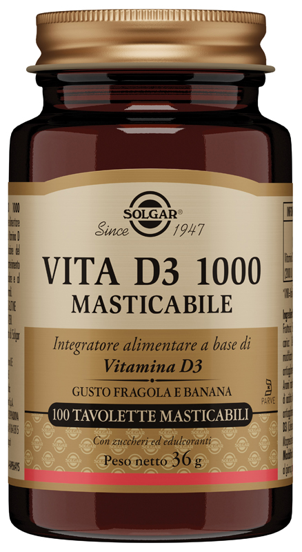 VITA D3 1000 100 TAVOLETTE MASTICABILI - Antica Farmacia Ferrari