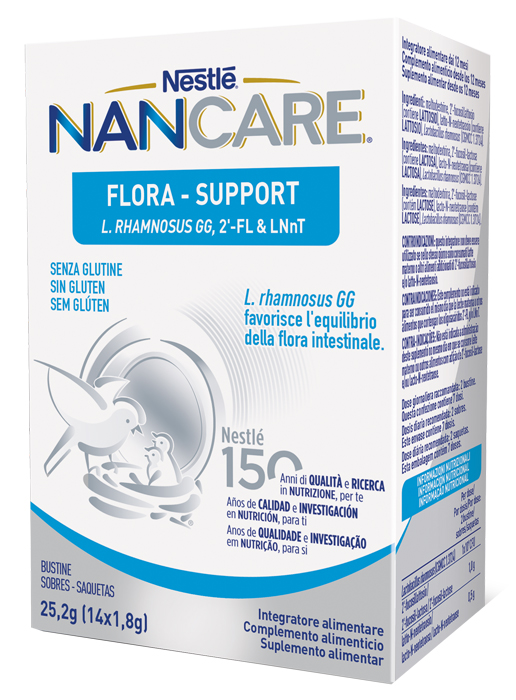 NESTLE' NANCARE FLORA SUPPORT 14 BUSTINE - Oltrefarma