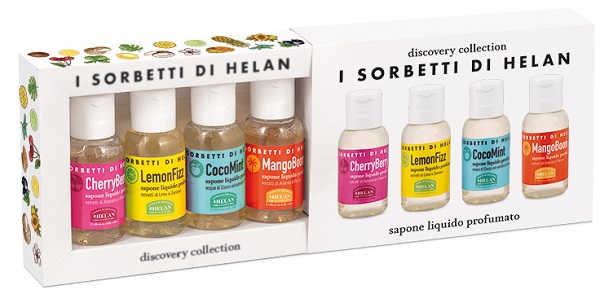 I SORBETTI DI HELAN CHERRYBERRY DISCOVERY KIT SAPONI LIQUIDI 4 PEZZI DA 25 ML - Oltrefarma