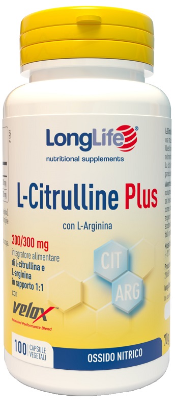 LONGLIFE L-CITRULLINE PLUS 100 CAPSULE VEGETALI - Oltrefarma