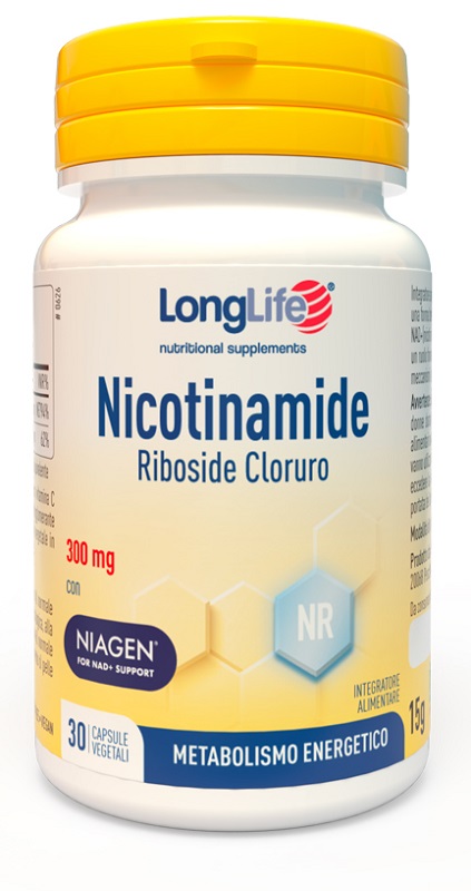 LONGLIFE NICOTINAMIDE RIBOSIDE CLORURO 30 CAPSULE DA 500 MG - Antica Farmacia Ferrari