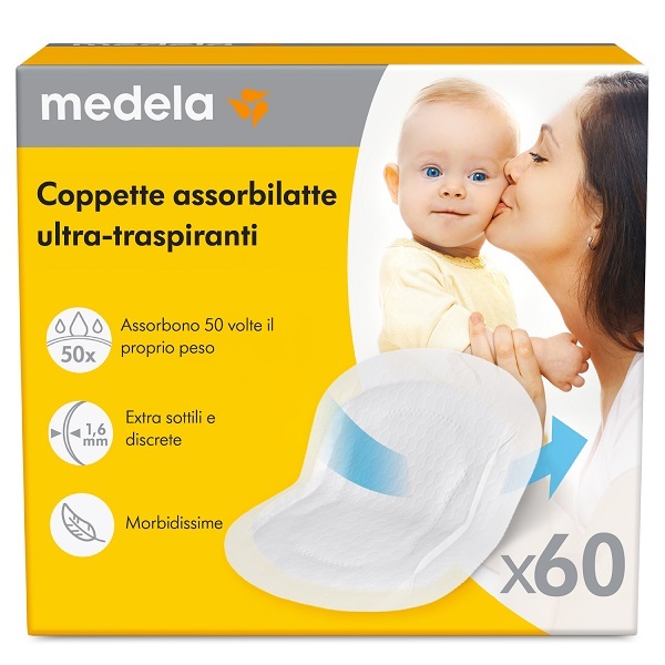 COPPETTE ASSORBILATTE ULTRA-TRASPIRANTI 60 PEZZI - Antica Farmacia Ferrari